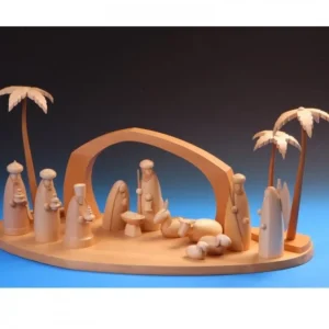 Schalling, crèche moderne Grand Plateau En Bois Pour Fabriquer Une Crèche De Noël