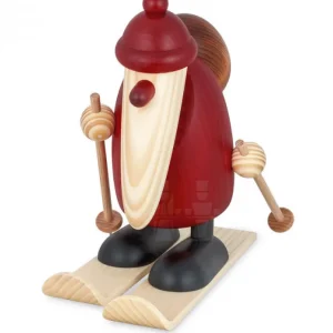 Köhler, Père Noël en bois Grand Père Noël A Ski