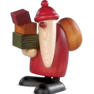 Köhler, Père Noël en bois Grand Père Noël Et Cadeaux, 19 Cm