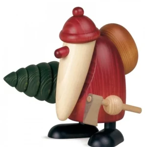 Köhler, Père Noël en bois Grand Père Noël Et Sapin, 19 Cm