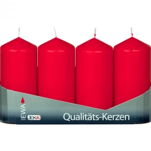 Ewa Kerzen, bougies de Noël et bougies de l'Avent Grosses Bougies Rouges De L'Avent 10 Cm