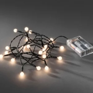 Konstsmide, guirlandes lumineuses de Noël Guirlande Led A Pile ,20 Diodes Rondes