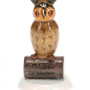 Hubrig, figurines pour enfant Hibou, Village De Noël Miniature