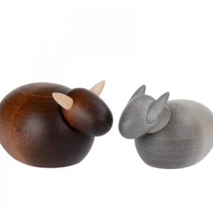 Köhler, Père Noël en bois L'Ane Et Le Boeuf, 6 Cm