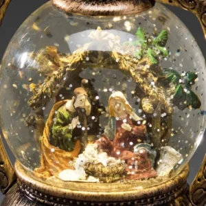 Konstsmide, guirlandes lumineuses de Noël Lanterne À Neige, Crèche De Noël, 20 Cm