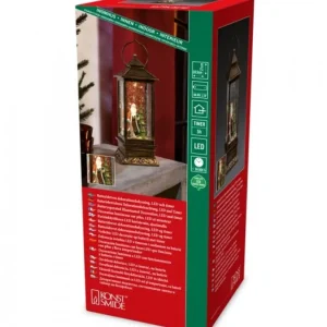 Konstsmide, guirlandes lumineuses de Noël Lanterne De Noël À Neige Avec Père Noël, 27 Cm