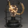 Konstsmide, guirlandes lumineuses de Noël Lanterne Lumineuse A Led En Metal, Ronde, 18 Cm