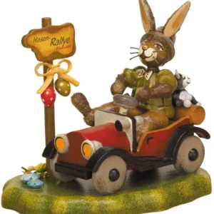 Hubrig, figurines pour enfant Lapin De Paques En Bois Dans Auto