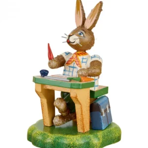 Hubrig, figurines pour enfant Lapin De Paques En Bois Ecolier Intelligent