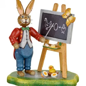 Hubrig, figurines pour enfant Lapin De Paques En Bois Professeur De Maths