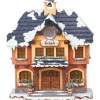 Hubrig, figurines pour enfant Maison Eclairee Pour Figurine De Noël Miniature Winterkinder, L'Ecole Du Village