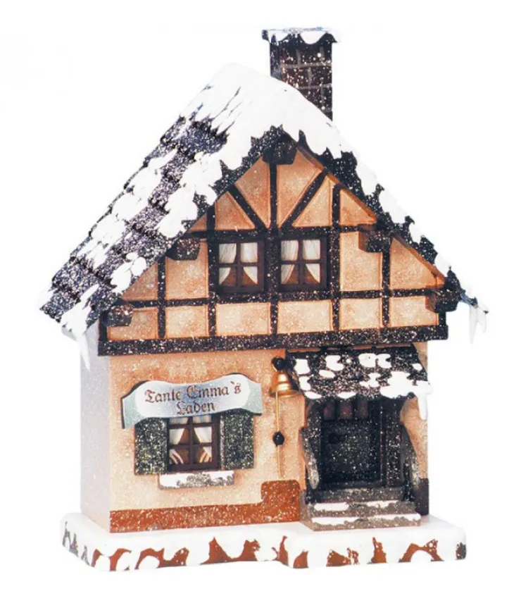 maison_eclairee_pour_village_de_nol_miniature_winterkinder_la_boutique_de_tante_emma_0.webp Hubrig, figurines pour enfant Maison Eclairee Pour Village De Noël Miniature Winterkinder, La Boutique De Tante Emma