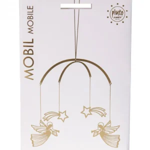 Pluto Produkter, déco de Noël Scandinave Mobile De Noël A Suspendre, Anges Dores Volants Et Etoiles