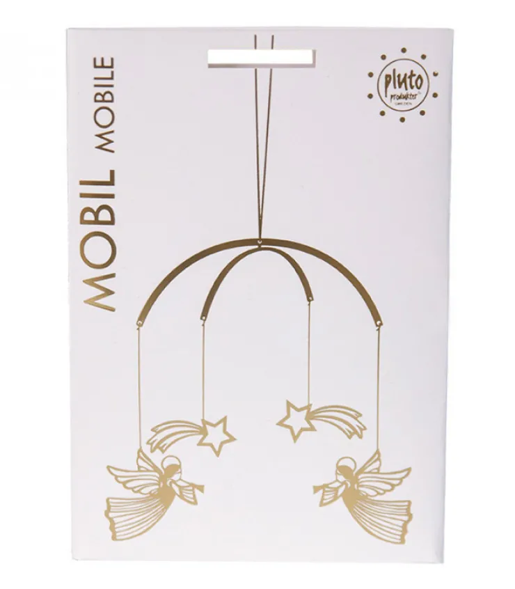Pluto Produkter, déco de Noël Scandinave Mobile De Noël A Suspendre, Anges Dores Volants Et Etoiles