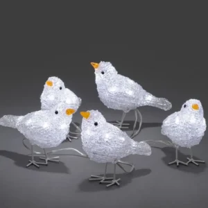 Konstsmide, guirlandes lumineuses de Noël 5 Oiseaux Lumineux A Led