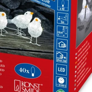 Konstsmide, guirlandes lumineuses de Noël 5 Oiseaux Lumineux A Led