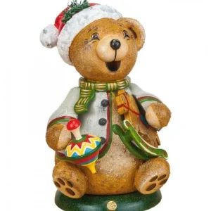 Hubrig, figurines pour enfant Ourson Brule-Encens Avec Cheval De Bois Et Toupie