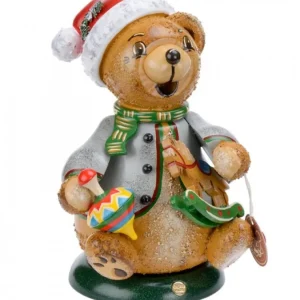 Hubrig, figurines pour enfant Ourson Brule-Encens Avec Cheval De Bois Et Toupie