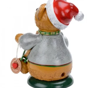 Hubrig, figurines pour enfant Ourson Brule-Encens Avec Cheval De Bois Et Toupie