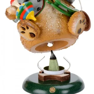 Hubrig, figurines pour enfant Ourson Brule-Encens Avec Cheval De Bois Et Toupie