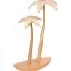 Schalling, crèche moderne 2 Palmiers En Bois Pour Décoration Crèche De Noël