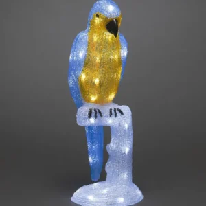 Konstsmide, guirlandes lumineuses de Noël Perroquet Lumineux 50 Cm En Acrylique, 48 Diodes Blanc Chaud