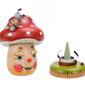 Hubrig, figurines pour enfant Personnage Brule-Encens Champignon Joyeux