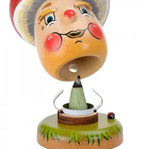 Hubrig, figurines pour enfant Personnage Brule-Encens Champignon Joyeux