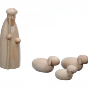 Schalling, crèche moderne Personnage De Crèche, Berger Et Moutons, 6 Cm