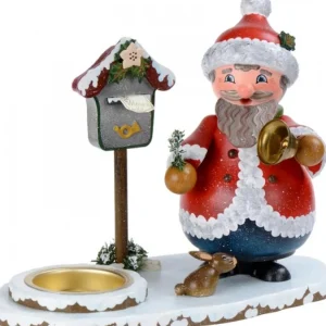 Hubrig, figurines pour enfant Personnage Porte Encens Père Noël Avec Bougeoir