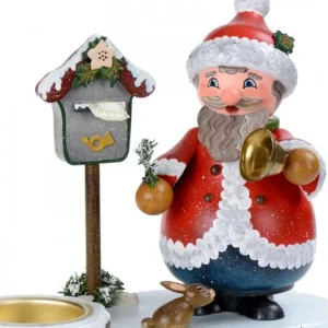 Hubrig, figurines pour enfant Personnage Porte Encens Père Noël Avec Bougeoir