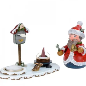 Hubrig, figurines pour enfant Personnage Porte Encens Père Noël Avec Bougeoir