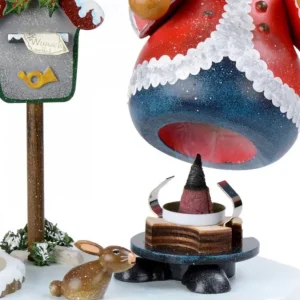 Hubrig, figurines pour enfant Personnage Porte Encens Père Noël Avec Bougeoir