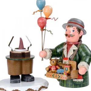 Hubrig, figurines pour enfant Personnage Porte Encens Vendeur De Ballons