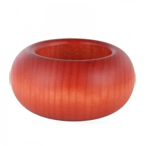 Köhler, Père Noël en bois Petit Bougeoir En Bois Couleur Lasure, 7 Cm