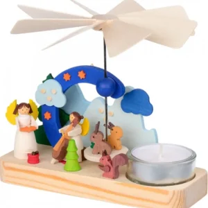 Graupner, décoration de sapin de Noël, Déco Noël enfant Petit Carrousel En Bois Anges Musiciens