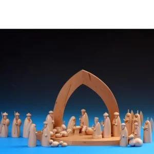 Schalling, crèche moderne Petit Jesus, Joseph, Marie Pour Crèche De Noël, 6 Cm
