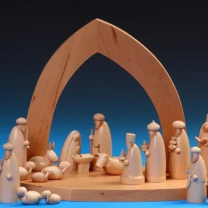 Schalling, crèche moderne Petit Jesus, Joseph, Marie Pour Crèche De Noël, 6 Cm