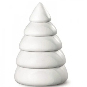 Köhler, Père Noël en bois Petit Sapin Design Blanc, 6,5 Cm