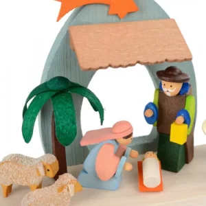 Graupner, décoration de sapin de Noël, Déco Noël enfant Petite Crèche De Noël Pour Enfant Avec Bougeoir