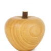 Waldfabrik, photophore en bois et étoile sapin de Noël Petite Pomme En Bois Poli, 4 Cm