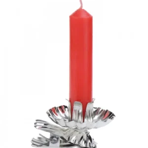 Riffelmacher et Weinberger Pince A Bougie Pour Sapin En Metal Argente