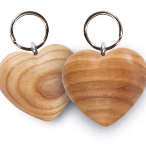 Waldfabrik, photophore en bois et étoile sapin de Noël Porte-Clés Coeur