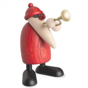 Köhler, Père Noël en bois Père Noël En Bois Trompettiste