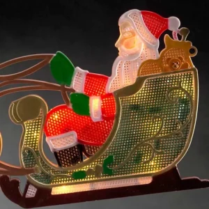 Konstsmide, guirlandes lumineuses de Noël Père Noël Lumineux Avec Rennes Et Traineau