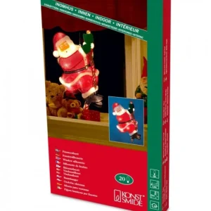 Konstsmide, guirlandes lumineuses de Noël Père Noël Lumineux Grimpeur Sur Une Corde