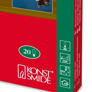 Konstsmide, guirlandes lumineuses de Noël Père Noël Lumineux Grimpeur Sur Une Corde