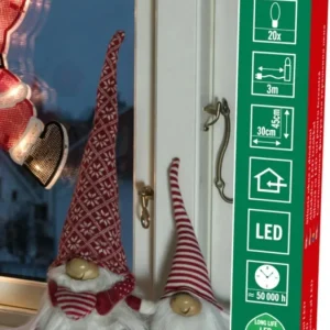 Konstsmide, guirlandes lumineuses de Noël Père Noël Lumineux Qui Salue