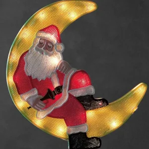 Konstsmide, guirlandes lumineuses de Noël Père Noël Lumineux Sur La Lune