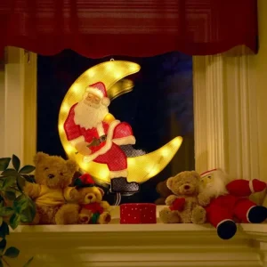 Konstsmide, guirlandes lumineuses de Noël Père Noël Lumineux Sur La Lune